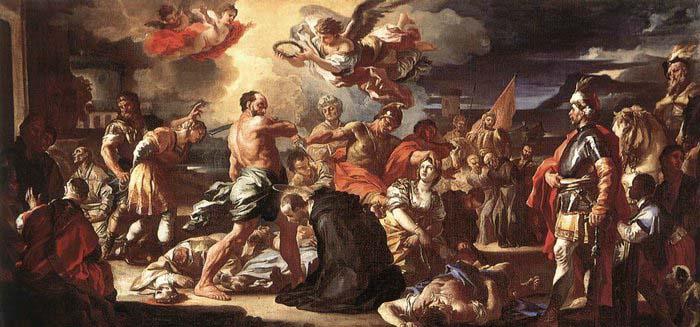 Francesco Solimena The Martyrdom of Sts Placidus and Flavia oil painting image
